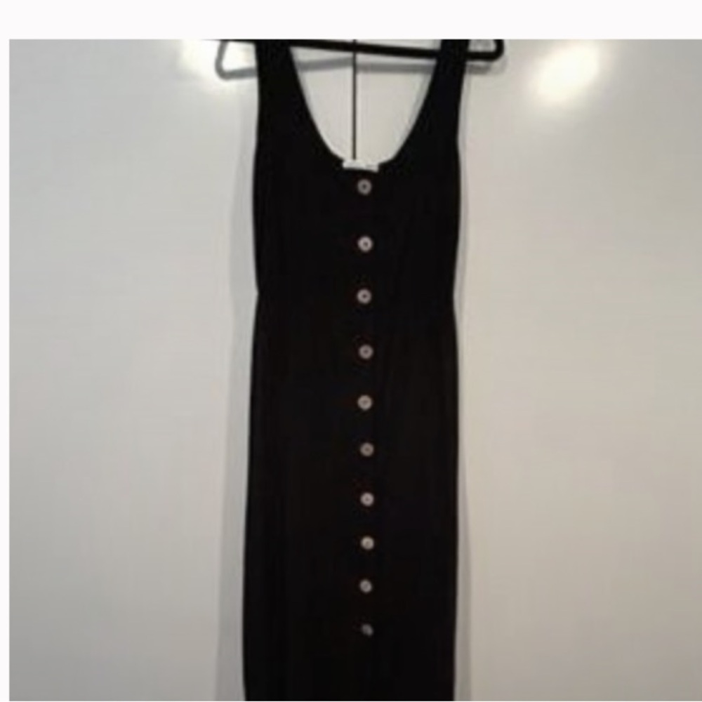 Midi length black Reformation dress